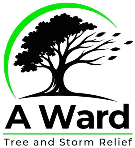 A Ward Tree and Storm Relief logo